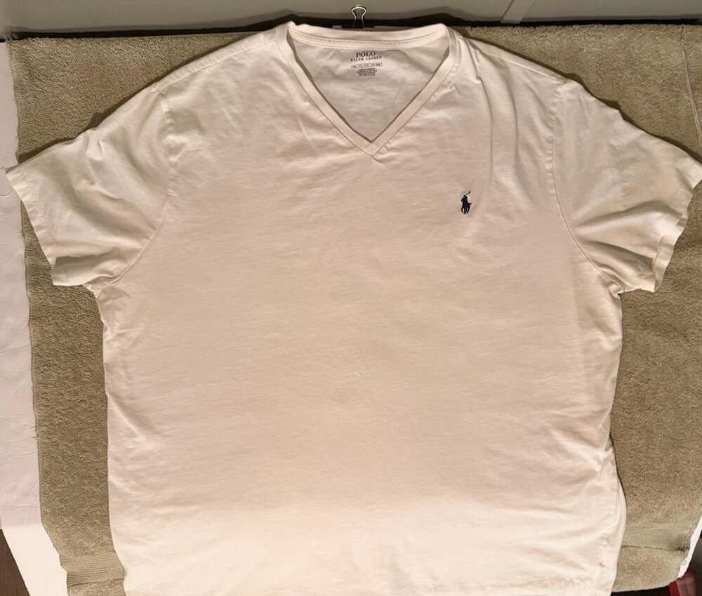 Polo Ralph Lauren Men's Classic Fit V-Neck T-Shirt White Size XXL
